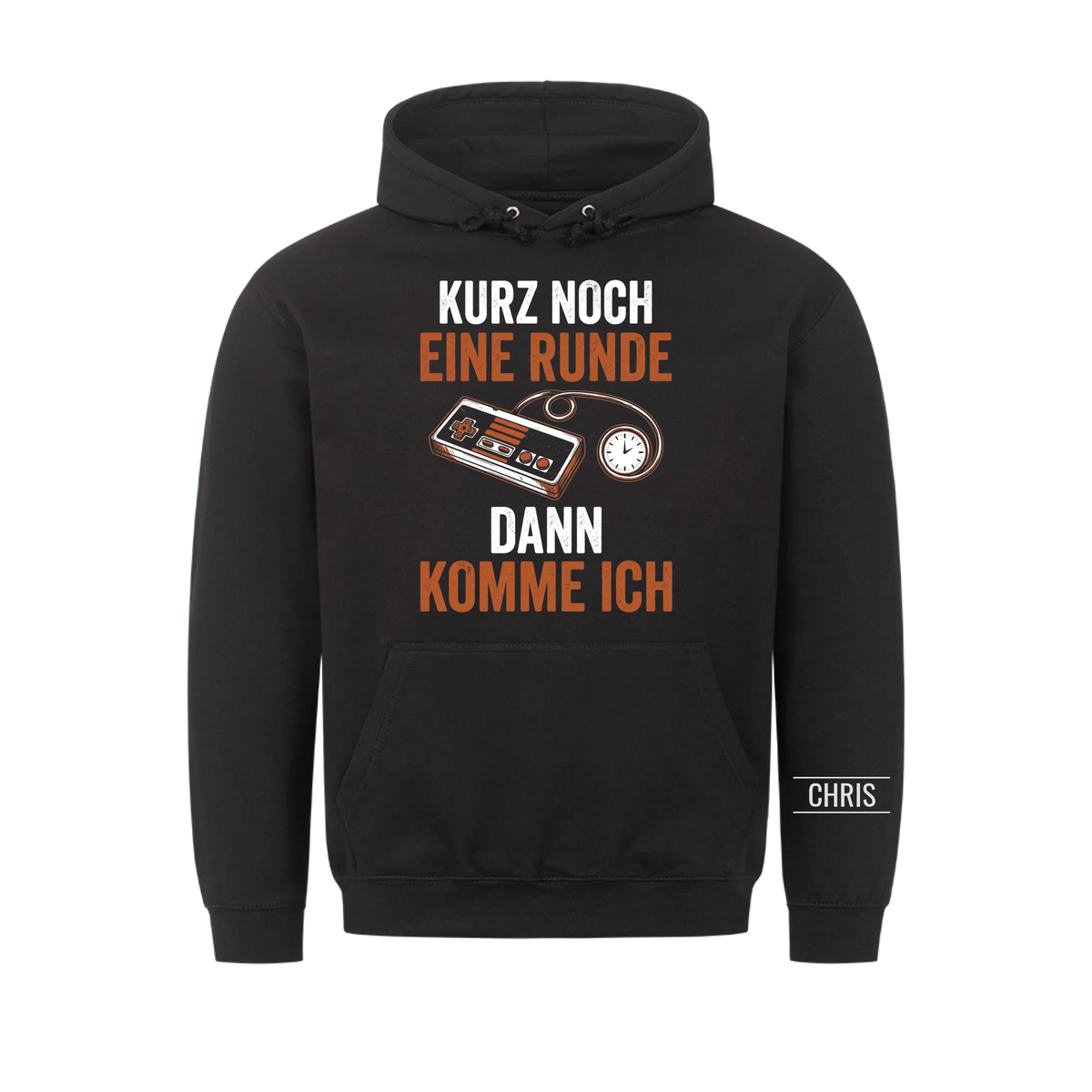 Kurz noch eine Runde dann komme ich - Lustiges Geschenk für Gamer & Gamerinnen - Personalisiertes Shirt