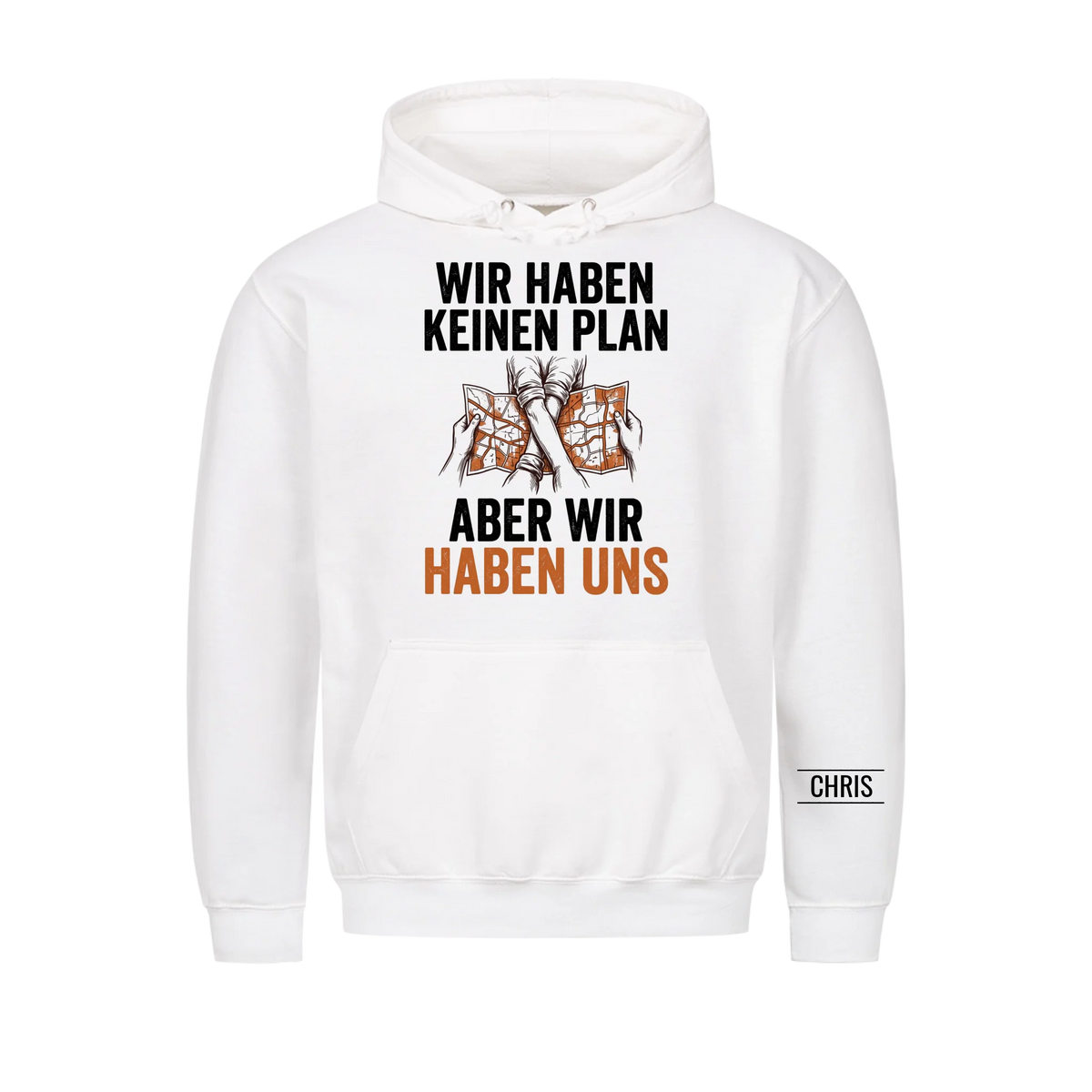 Wir haben keinen Plan Aber wir haben uns - Geschenk für Paare zum Jahrestag & Valentinstag - Personalisiertes Shirt