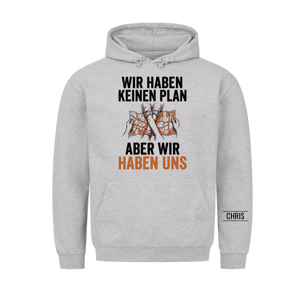 Wir haben keinen Plan Aber wir haben uns - Geschenk für Paare zum Jahrestag & Valentinstag - Personalisiertes Shirt