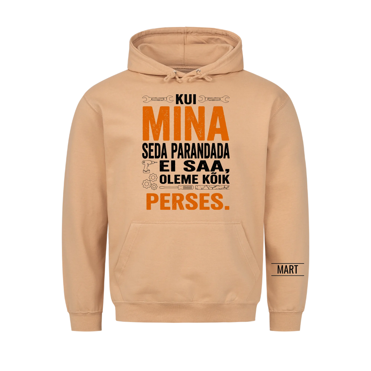 Kui mina seda parandada ei saa, oleme kõik perses. T-särk nimega