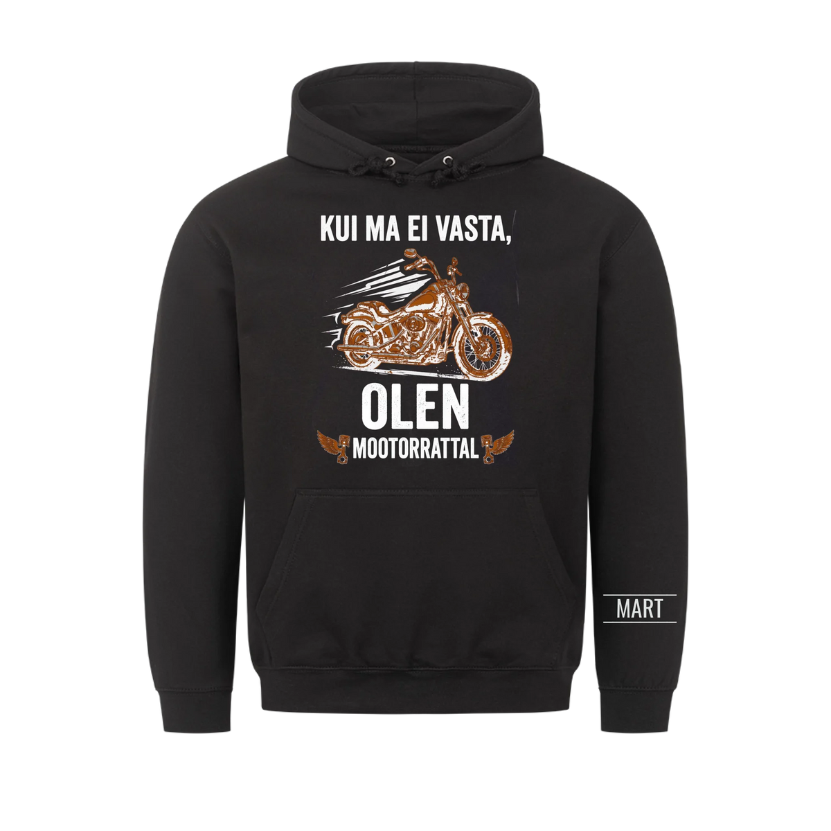 Kui ma ei vasta, olen mootorrattal. Personaalne T-särk nimega
