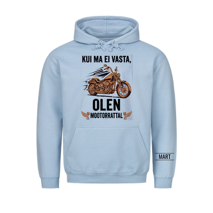 Kui ma ei vasta, olen mootorrattal. Personaalne T-särk nimega