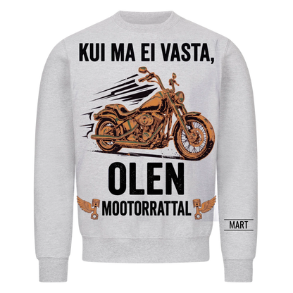 Kui ma ei vasta, olen mootorrattal. Personaalne T-särk nimega