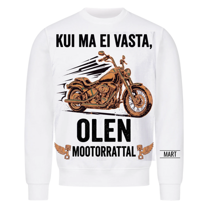 Kui ma ei vasta, olen mootorrattal. Personaalne T-särk nimega