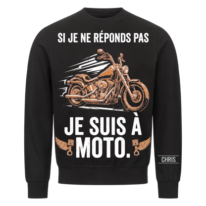 Je suis à moto - Cadeau amusant pour hommes, mari, papa, papy & motards - T-shirt personnalisé