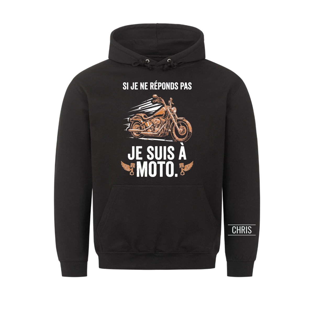 Je suis à moto - Cadeau amusant pour hommes, mari, papa, papy & motards - T-shirt personnalisé