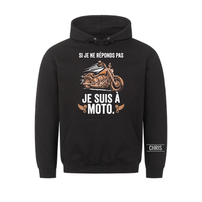 Je suis à moto - Cadeau amusant pour hommes, mari, papa, papy & motards - T-shirt personnalisé