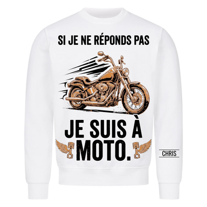 Je suis à moto - Cadeau amusant pour hommes, mari, papa, papy & motards - T-shirt personnalisé