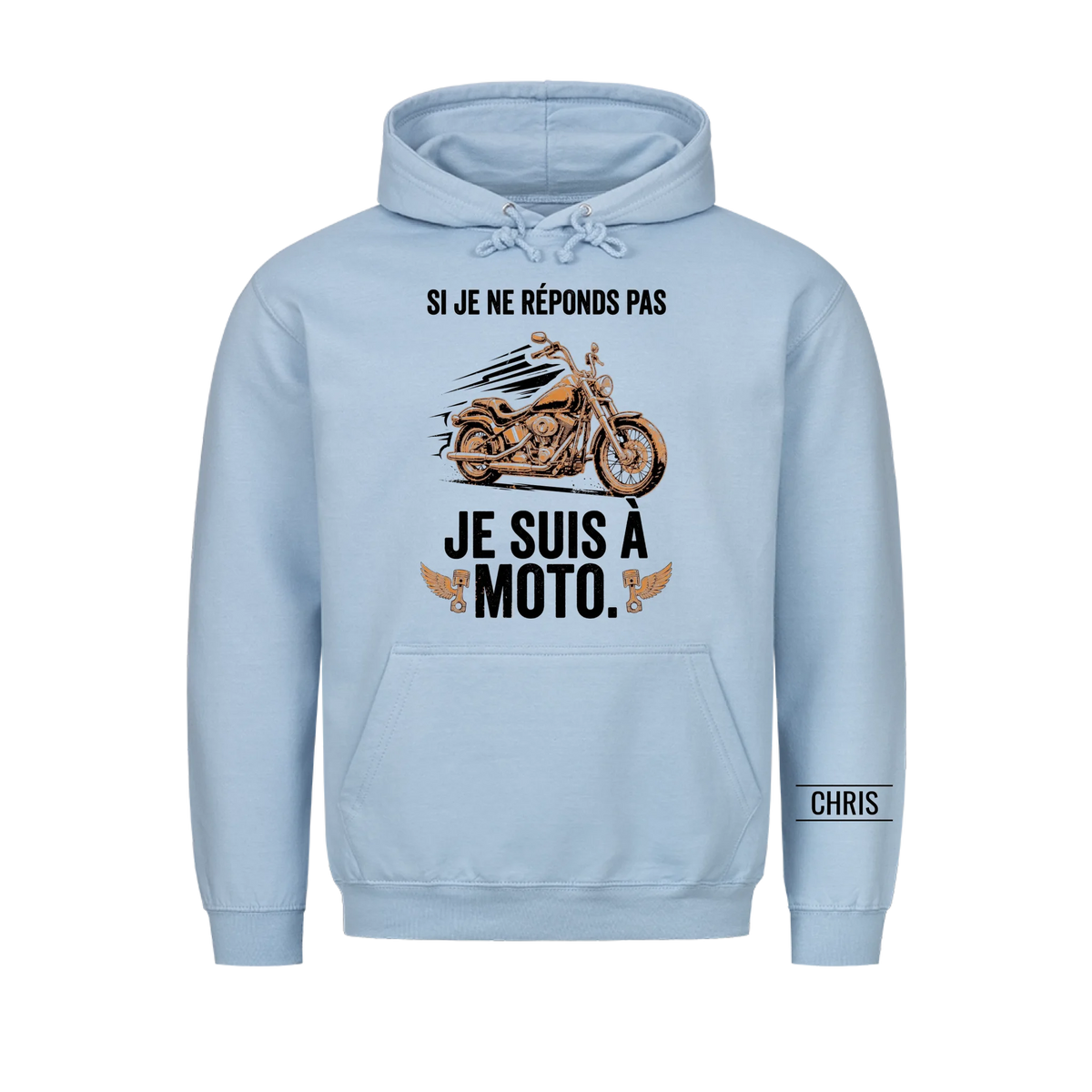 Je suis à moto - Cadeau amusant pour hommes, mari, papa, papy & motards - T-shirt personnalisé