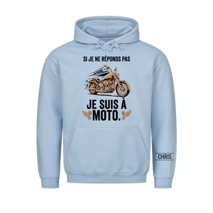 Je suis à moto - Cadeau amusant pour hommes, mari, papa, papy & motards - T-shirt personnalisé