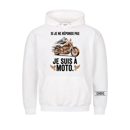Je suis à moto - Cadeau amusant pour hommes, mari, papa, papy & motards - T-shirt personnalisé