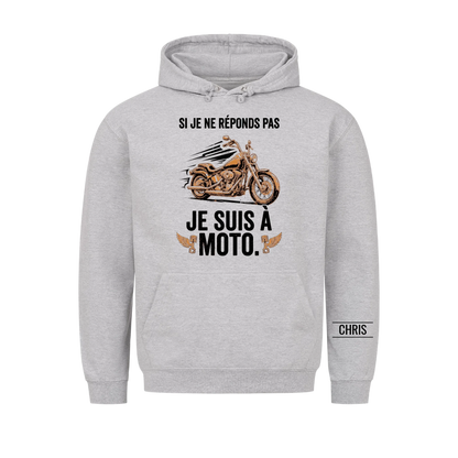 Je suis à moto - Cadeau amusant pour hommes, mari, papa, papy & motards - T-shirt personnalisé