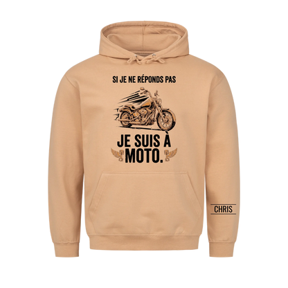 Je suis à moto - Cadeau amusant pour hommes, mari, papa, papy & motards - T-shirt personnalisé