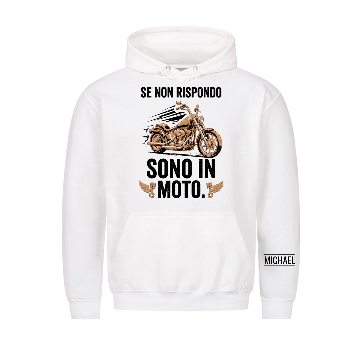 Sono in moto - Regalo divertente per uomo, marito, papà, nonno e motociclisti - Maglietta personalizzata