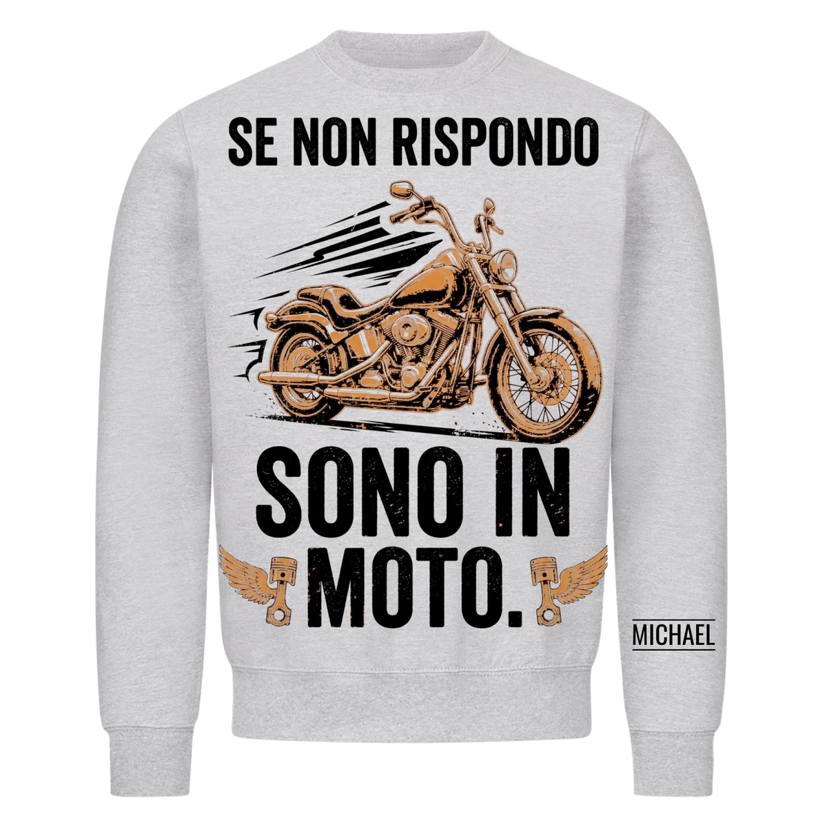 Sono in moto - Regalo divertente per uomo, marito, papà, nonno e motociclisti - Maglietta personalizzata