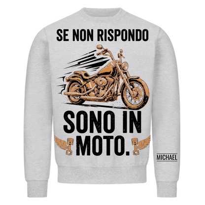 Sono in moto - Regalo divertente per uomo, marito, papà, nonno e motociclisti - Maglietta personalizzata