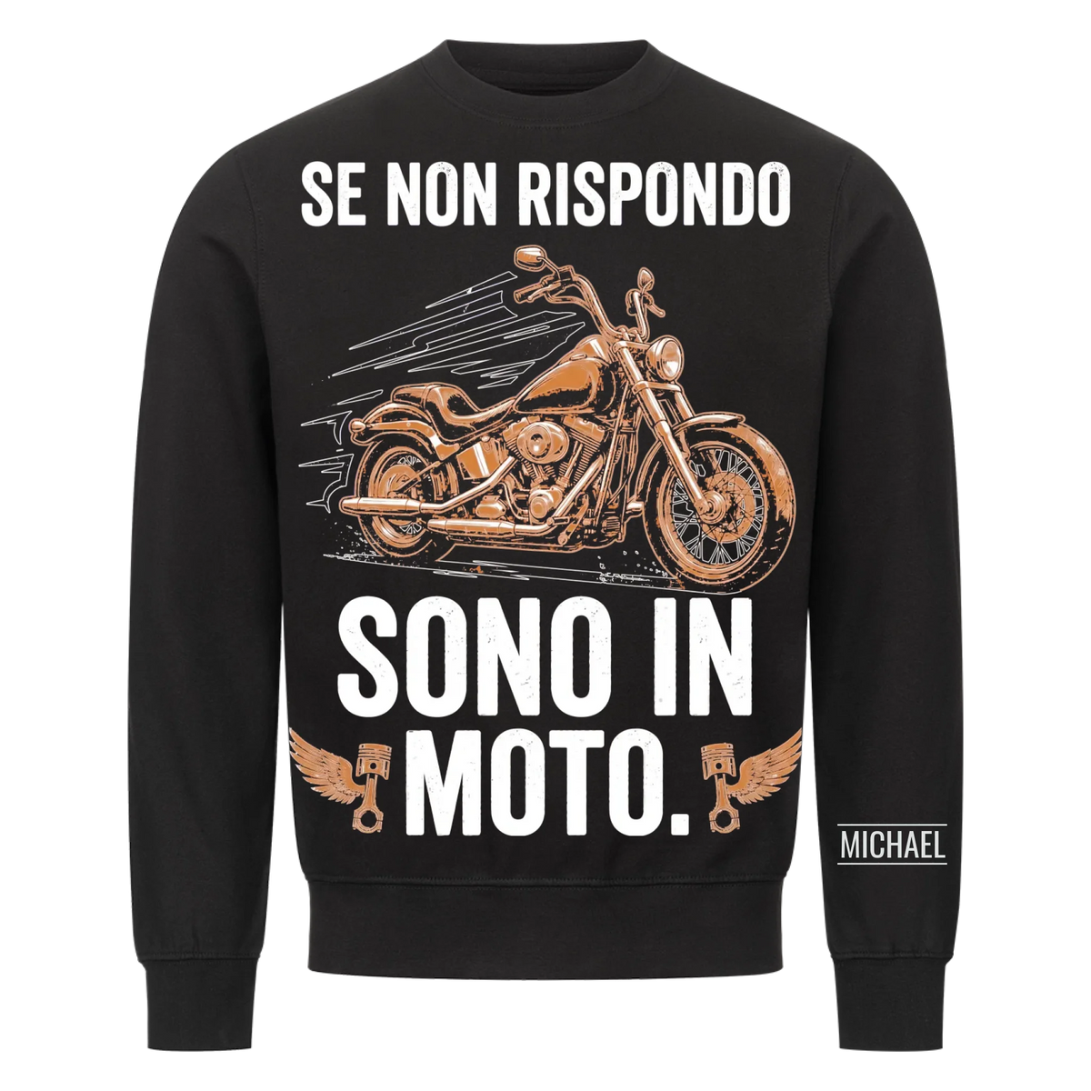 Sono in moto - Regalo divertente per uomo, marito, papà, nonno e motociclisti - Maglietta personalizzata