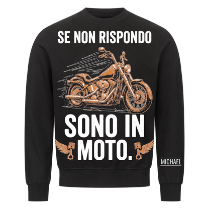 Sono in moto - Regalo divertente per uomo, marito, papà, nonno e motociclisti - Maglietta personalizzata