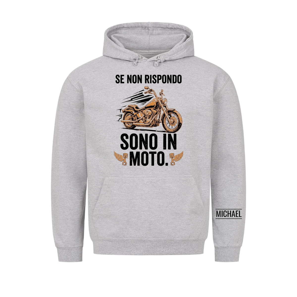 Sono in moto - Regalo divertente per uomo, marito, papà, nonno e motociclisti - Maglietta personalizzata