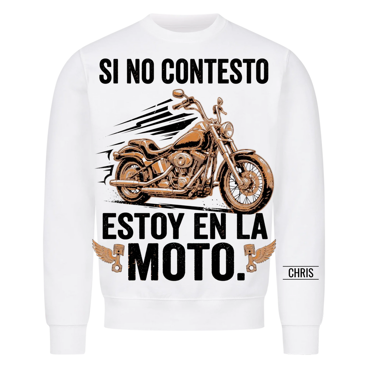 Estoy en la moto - Regalo divertido para hombres, marido, papá, abuelo y moteros - Camiseta personalizada