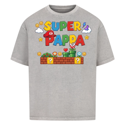 Super Pappa t-shirt med barnens namn. Personlig present till pappa