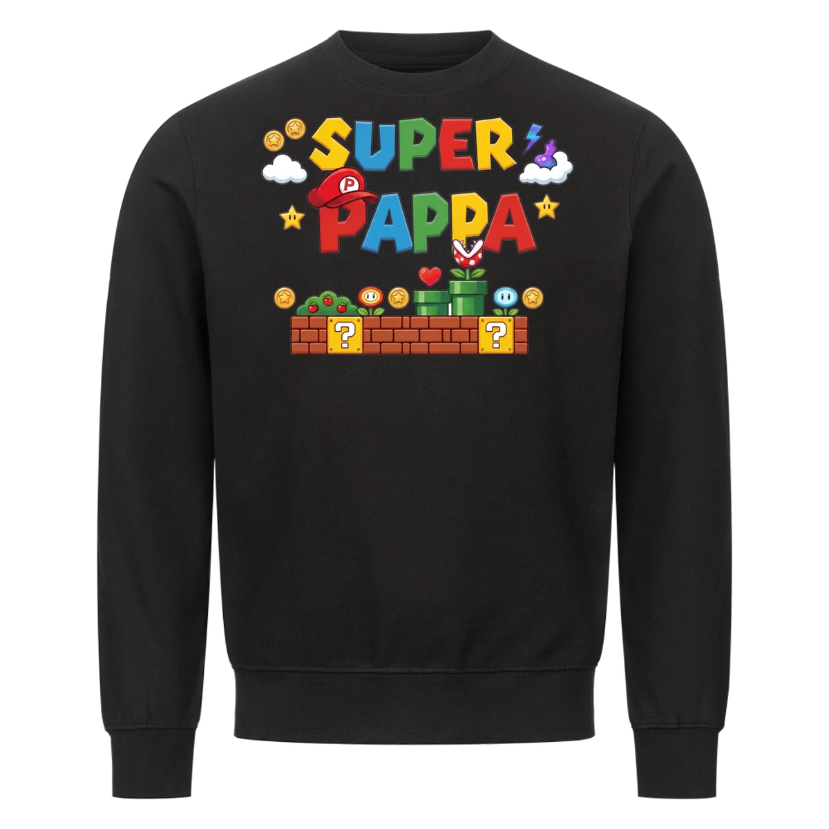Super Pappa T-skjorte med barnas navn. Personlig gave til pappa