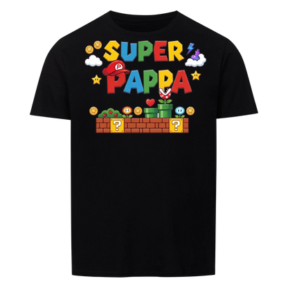 Super Pappa T-skjorte med barnas navn. Personlig gave til pappa