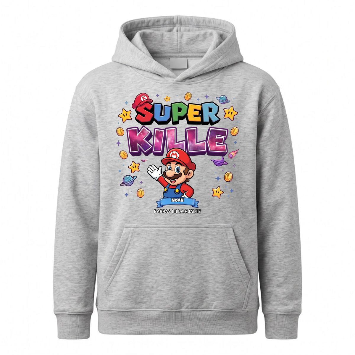 Kids Hoodie SE Gråmelerad