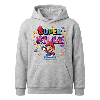 Kids Hoodie SE Gråmelerad