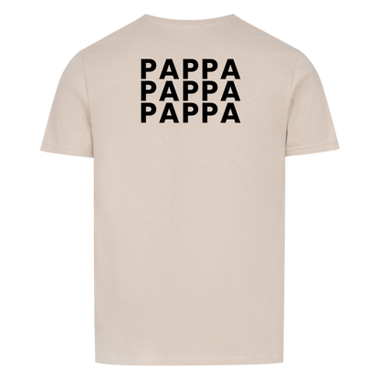 Pappa fotokollage på ryggen med nio foton. Personlig t-shirt till fars dag