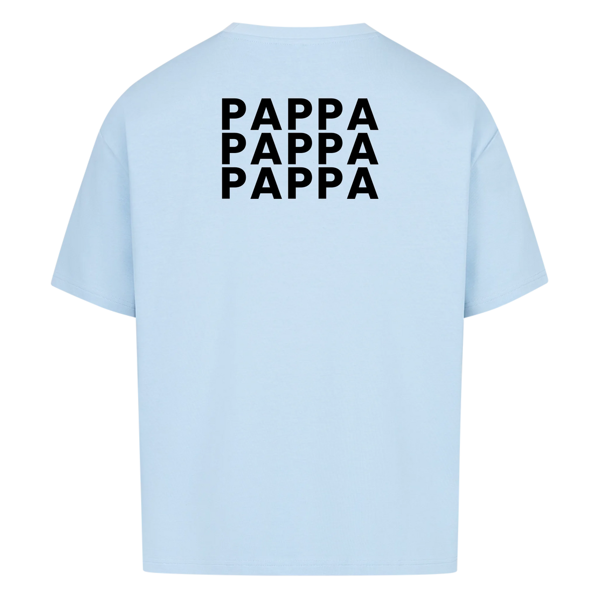 Pappa fotokollage på ryggen med nio foton. Personlig t-shirt till fars dag
