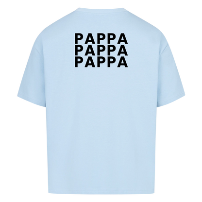 Pappa fotokollage på ryggen med nio foton. Personlig t-shirt till fars dag