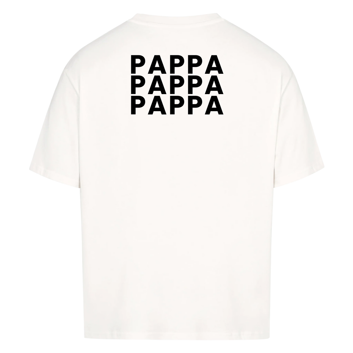 Pappa fotokollage på ryggen med nio foton. Personlig t-shirt till fars dag