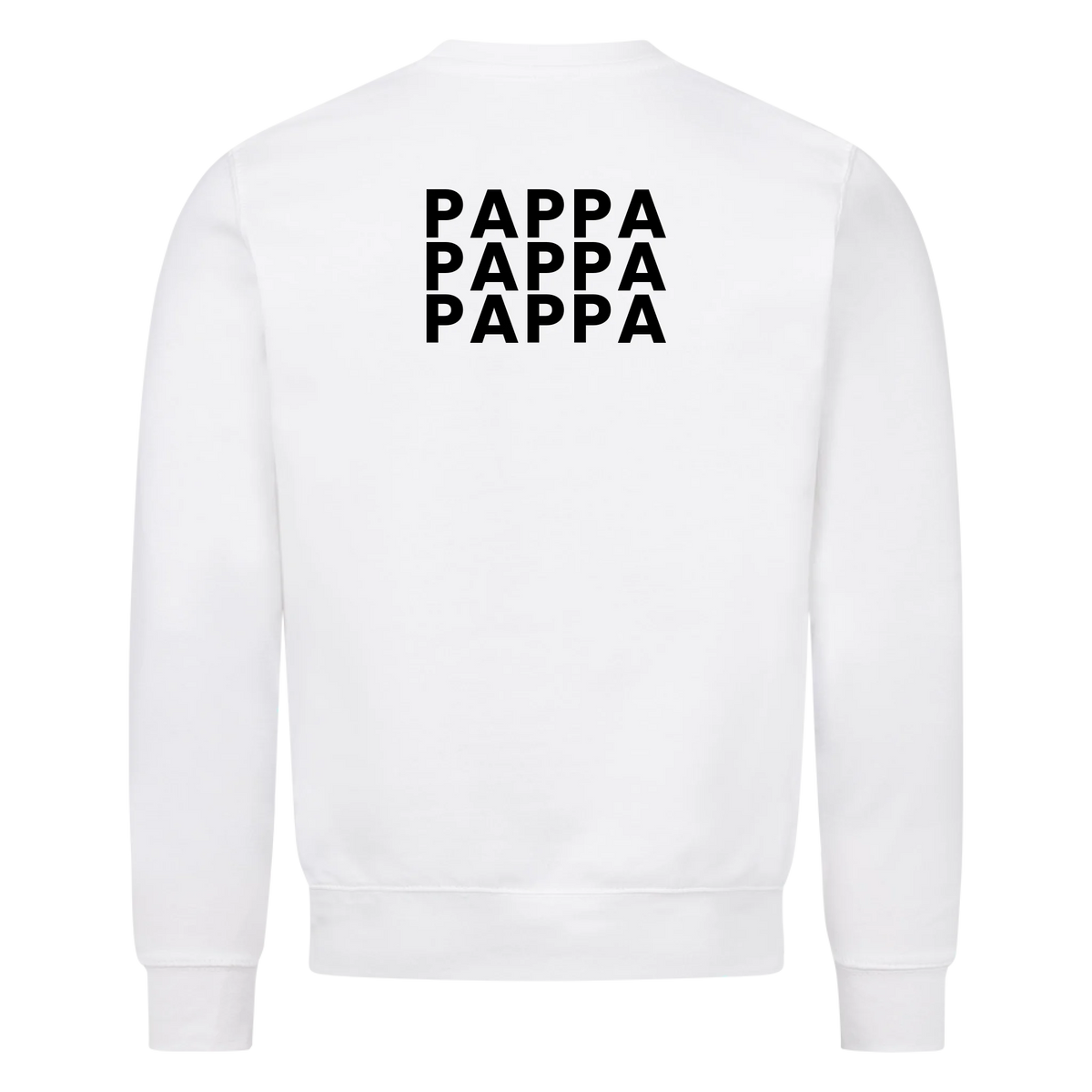 Pappa fotokollage på ryggen med nio foton. Personlig t-shirt till fars dag