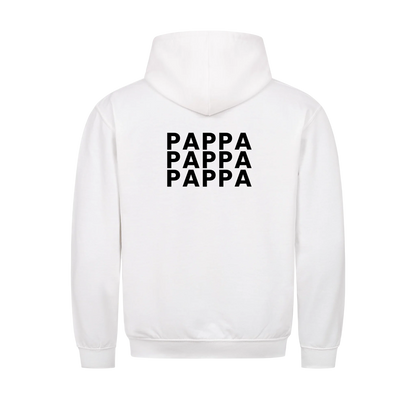 Pappa fotokollage på ryggen med nio foton. Personlig t-shirt till fars dag