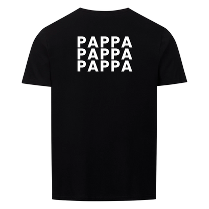 Pappa fotokollage på ryggen med nio foton. Personlig t-shirt till fars dag