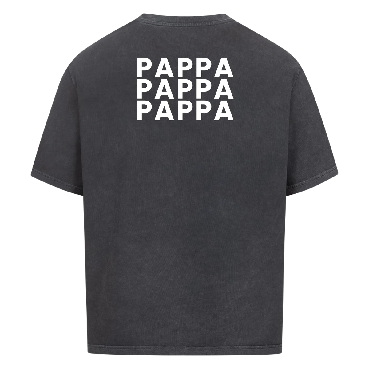 Pappa fotokollage på ryggen med nio foton. Personlig t-shirt till fars dag