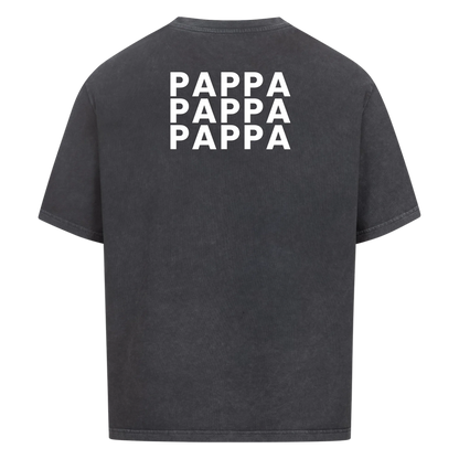Pappa fotokollage på ryggen med nio foton. Personlig t-shirt till fars dag