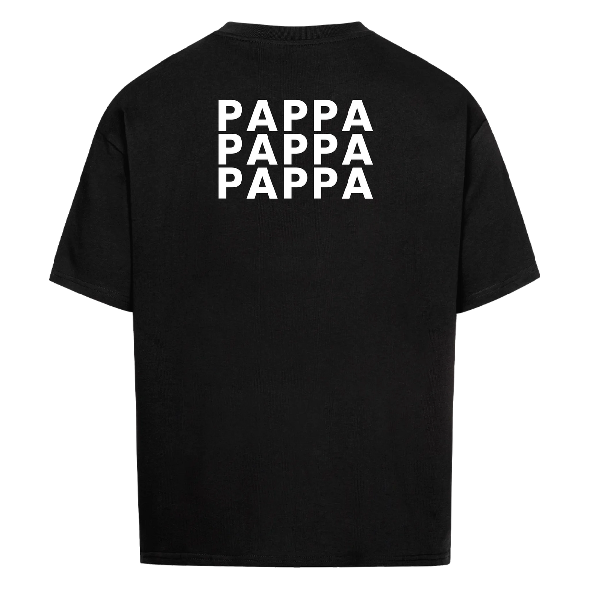 Pappa fotokollage på ryggen med nio foton. Personlig t-shirt till fars dag