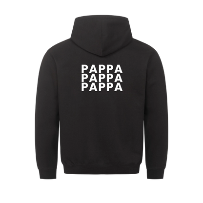 Pappa fotokollage på ryggen med nio foton. Personlig t-shirt till fars dag