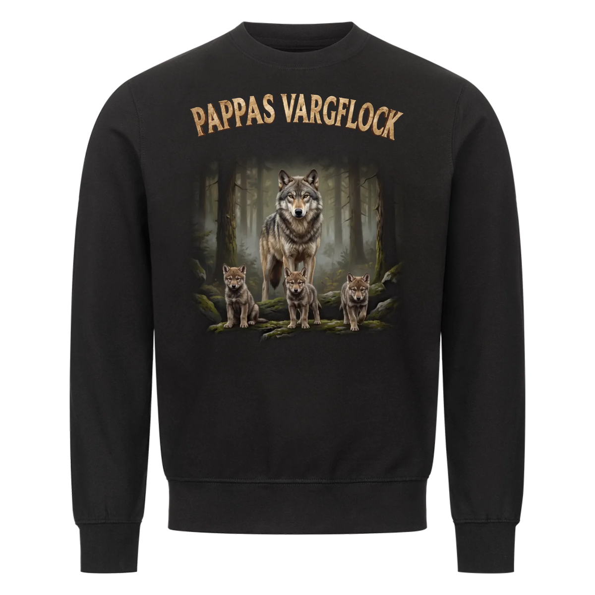Pappas Vargflock - Personlig present till pappa med barnens namn