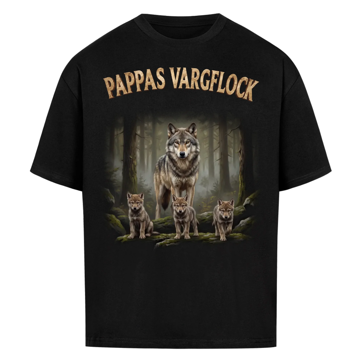 Pappas Vargflock - Personlig present till pappa med barnens namn