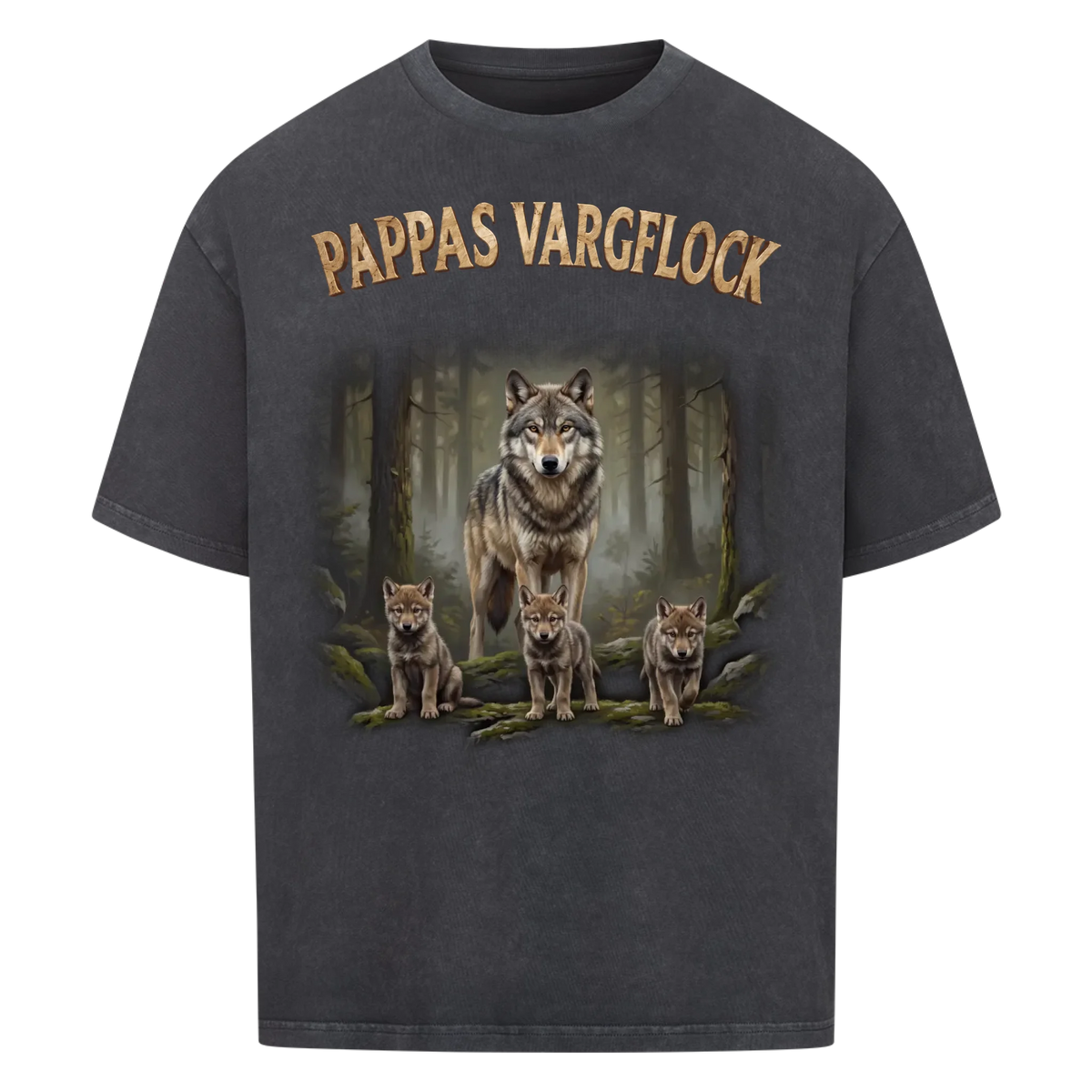 Pappas Vargflock - Personlig present till pappa med barnens namn
