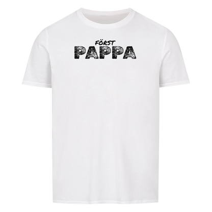 Först pappa nu farfar t-shirt med handavtryck och barnens namn. Fars dag present