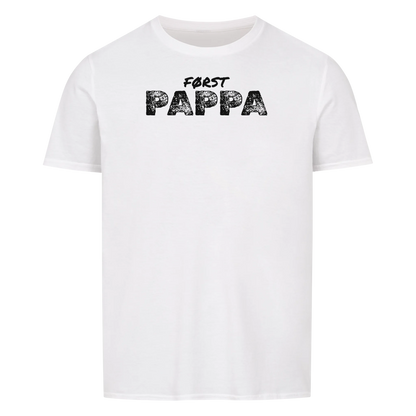 Først pappa nå farfar t-skjorte med håndavtrykk og barnas navn. Farsdag gave
