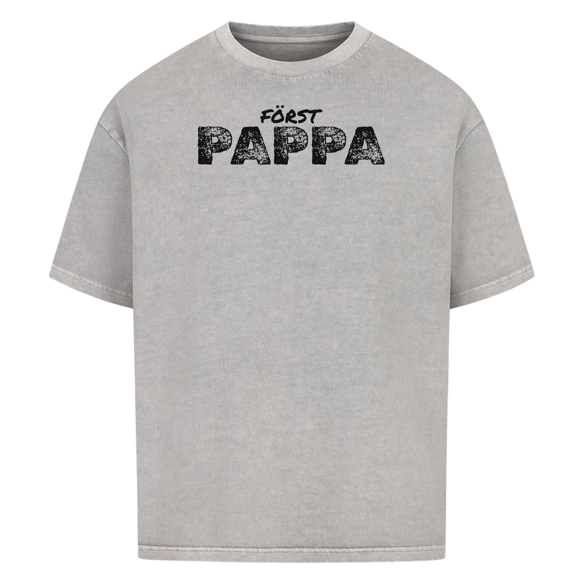 Först pappa nu farfar t-shirt med handavtryck och barnens namn. Fars dag present