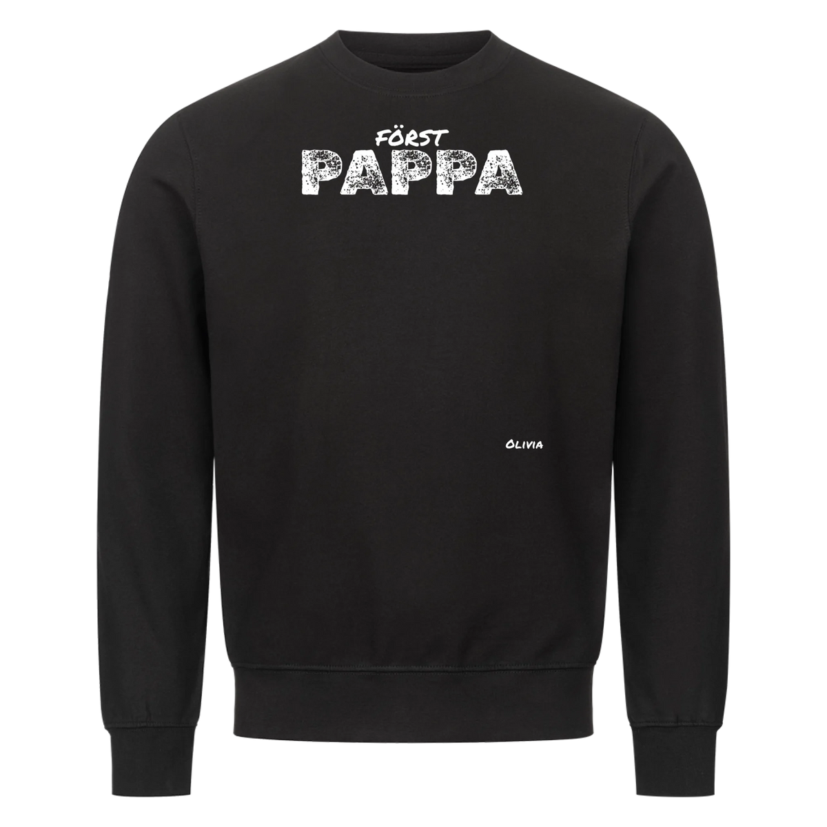 Först pappa nu farfar t-shirt med handavtryck och barnens namn. Fars dag present