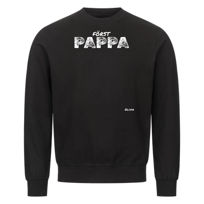 Först pappa nu farfar t-shirt med handavtryck och barnens namn. Fars dag present