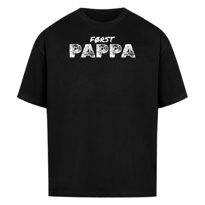 Først pappa nå farfar t-skjorte med håndavtrykk og barnas navn. Farsdag gave