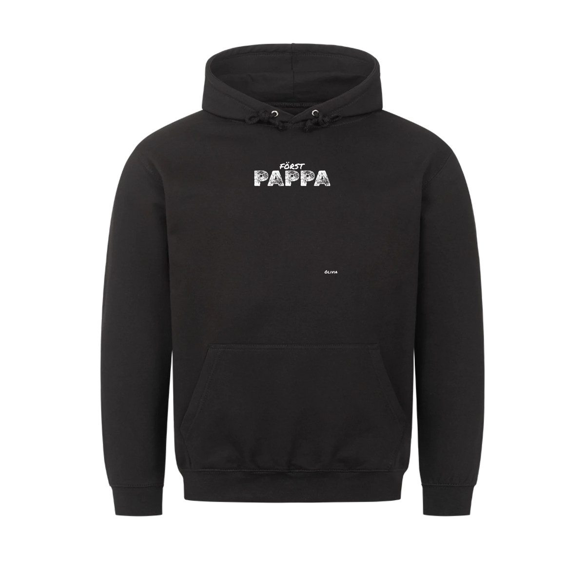Först pappa nu farfar t-shirt med handavtryck och barnens namn. Fars dag present
